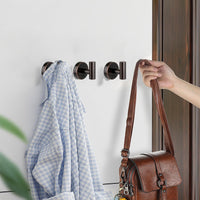 1 x RAW Customer Returns YUET 2 Pack Towel Hooks Bathroom and Kitchen Towel Holder Bathrobe Wall Coat Hooks SUS 304 Stainless Steel Wall Mounted for Home, Bathroom, Office Door Hanger Antique Copper  - RRP €24.0