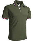 1 x RAW Customer Returns geeksport Polo Men Short Sleeve T-Shirt Tennis Regular Fit Men Sports Quick Drying Breathable Polo Shirt Summer Outdoor Golf Polo Shirt - RRP €33.26