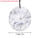 1 x RAW Customer Returns Bauhinia Hanging Faceted Crystals Large Window Prisms Sun Catcher Ornament Rainbow Maker Chandelier Crystal Pendants 85mm Round  - RRP €14.99