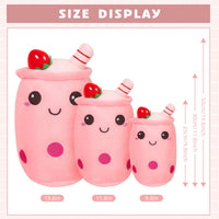 1 x Brand New Dreafly Bubble Tea Cuddly Toy, Bubble Tea Plush Toy, Kawaii Pillow Plush, Bubble Tea Plush Comfortable Cuddly Pillow Birthday Soft Skin-friendly Funny Dolls - RRP €6.04