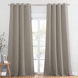 1 x RAW Customer Returns PONY DANCE Curtain Opaque Curtains with Eyelets Set of 2 H 245 x W 140 Blackout Curtains Bedroom Thermal Curtain Eyelet Curtain Heat Insulating - RRP €43.95