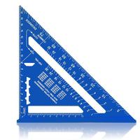 1 x RAW Customer Returns Protractor for carpenters, 7 inch metric triangle protractor, aluminum alloy, 90 degree thickened triangle ruler - RRP €53.42