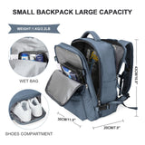 1 x RAW Customer Returns SZLX Easyjet Hand Luggage 45x36x20 Backpack Ryanair 40x20x25 Untersessen Carry-Ons Women Airplane Men Travel Backpack Cabin Size Laptop Backpack with Load Port Shoe Compartment Sapphire Blue S - RRP €43.49