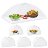 2 x RAW Customer Returns Osportfun fly cover, XL food cover, set of 6 foldable fly screen fly cover, perfect fly protection for food, fruit, BBQ, 1 large 100x60cm 5 standard - RRP €26.2