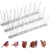 1 x RAW Customer Returns Bynccea Bird Repellent Stainless Steel Pigeon Repellent Spikes, Durable Bird Spikes Fence Spikes Bird Deterrent Spikes for Anti-Crows, Seagulls and Small Birds 1 Meter  - RRP €26.4