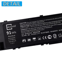 1 x RAW Customer Returns E-yiiviil Replacement Battery MFKVP Compatible with Dell Precision 15 7000 7510 7520 Precision 17 7000 7710 7720 M7710 M7510 - RRP €67.39