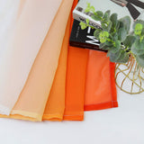 1 x RAW Customer Returns HongYa Pack of 2 gradient curtains, transparent voile curtains, scarves with eyelets, H W 175 140 cm, orange - RRP €43.36