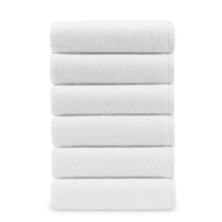 1 x RAW Customer Returns ASTREA TEXTILES Bath Towels, 100 Ring-Spun Cotton, 70 x 140 cm Pack of 6 , Lightweight and Highly Absorbent Towels, High Quality for Hotels, Spas and Bathrooms Sheet  - RRP €53.98