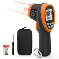 1 x RAW Customer Returns AIOMEST Infrared Thermometer Temperature Meter, AI-1500 Digital Laser Thermometer -58 2732 -50 1500 Non-Human Body Thermometer - for Cooking Barbecue Freezer Industry - RRP €32.26