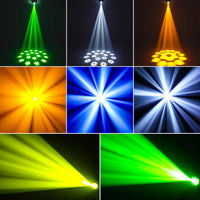 1 x RAW Customer Returns 100W Moving Head Beam with 18 Prism 11 13CH DMX RGBW LED Pinspot Light Effect for DJ Disco Party Light Club Bar Stage Lighting - RRP €165.37