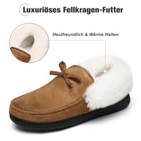 1 x RAW Customer Returns Mishansha Winter Slippers Women Warm Slippers Memory Foam Slippers Women Cozy Cotton Slippers Non-Slip Slippers Brown Size 43 - RRP €20.99