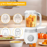 1 x RAW Customer Returns 4-in-1 baby food maker, baby puree maker, bottle sterilization, steam cooking, mixing warming - RRP €69.99