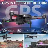 1 x RAW Customer Returns GPS Drone with Camera for Adults 4K HD Camera Drone with Brushless Motor Auto Return Home 5G WiFi Transmission Foldable FPV RC Quadcopter UAV Altitude Hold Follow Me 36 Min - RRP €111.24