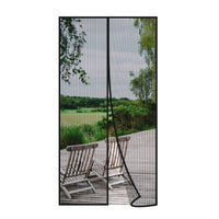 1 x RAW Customer Returns Risareyi Magnetic Fly Screen Door 85x215cm, Insect Protection Balcony Door Without Drilling, Insect Protection Fly Screen Window Magnet Automatic Closing for Balcony Door Patio Door with Velcro, Black - RRP €25.99