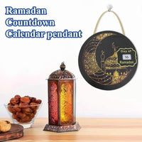 2 x Brand New KERANEET Ramadan Calendar, Ramadan Advent Calendar, Advent Calendar Ramadan Decorations, Ramadan Party Decoration Ramadan Advent Calendar Toy Eid Gift Mubarak for Children Golden Moon  - RRP €33.6