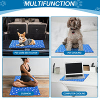 1 x Brand New OIGAE Large Cooling Mat for Dogs, Cooling Mat for Cats, Dog Paw Gel Scratch-Resistant Non-Slip Soft Water-Absorbent Odorless Dog Blanket for Summer Non-Toxic Gel Pads 120X70CM - RRP €37.99