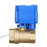 1 x RAW Customer Returns US Solid Motorized Ball Valve with Manual Function-1 Brass, 2 Way DN25 Electric Zone Valve, 9-24V AC DC, 2 Wires, Automatic Return NC - RRP €62.71