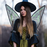 4 x Brand New Winwild Adult Fairy Wings 60 cm Butterfly Wings Fairy Wings Ladies Fairy Wings with Elf Ears and Wand Children Butterfly Costume Accessories for Carnival Halloween Cosplay Party Black  - RRP €64.48