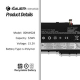 1 x RAW Customer Returns K KYUER 00HW028 01AV458 Laptop Battery for Lenovo ThinkPad X1 Yoga 2016 2017 1st 2nd Thinkpad AV444 01AV438 01AV439 - RRP €45.89