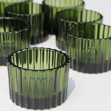 1 x RAW Customer Returns Vohocandle Green Tealight Holder, Set of 12, Glass Candle Holders for Wedding Table Decoration, Tea Lights Candle Holders for Home Decoration - RRP €20.16