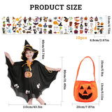 1 x RAW Customer Returns TOPJOWGA Halloween Witch Costume, Children s Wizard Cape, Witch Cape and Hat, Children s Halloween Cape, Children s Pumpkin Costume for Halloween Carnival Cosplay Party - RRP €17.99