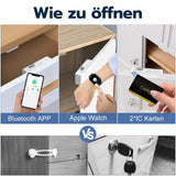 1 x RAW Customer Returns Smart Cabinet Lock, Eseesmart Electronic Furniture Lock with APP NFC, Hidden Child Safety Cabinet Lock, RFID Drawer Lock for Mailbox Liquor Box Storage Cabinet - RRP €37.99