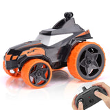 2 x Brand New Remote-controlled car for ages 3-12, RC off-road transforming monster truck with LED light, 360 flips stunt car gift for children girls boys, built-in practical USB charging - RRP €21.58