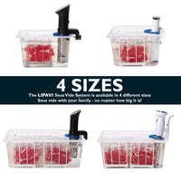 1 x RAW Customer Returns LIPAVI Sous Vide SYSTEM - Lid, container and frame - Polycarbonate frame - Multi-Fit lid - 24L water bath - Fits most models 70mm - RRP €87.0