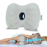 1 x RAW Customer Returns Derila knee pillow for side sleepers. Memory foam leg pillow helps with knee pain, back pain, hip pain and sciatica. Knee positioning pillow - RRP €39.31