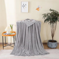 1 x RAW Customer Returns Cuddly blanket, sofa blankets, grey, 150 x 200 cm, fleece blanket for couch, soft and warm, fluffy blanket as a sofa blanket, couch blanket... - RRP €23.18