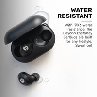 1 x RAW Customer Returns Raycon The Everyday Wireless Bluetooth Earbuds with Microphone - Stereo Sound In-Ear Bluetooth Headset True Wireless Earbuds 32 Hours Playtime Matte White  - RRP €77.14