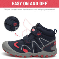 1 x RAW Customer Returns Mishansha children s hiking shoes boys girls trekking boots non-slip outdoor trekking shoes walking shoes, dark blue, 37 EU - RRP €20.24