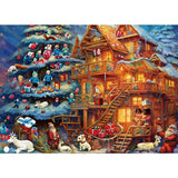 8 x Brand New MISITU Puzzle 1000 pieces House with Christmas decoration 52 x 38 cm, gift for the holidays - RRP €112.88