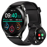 1 x RAW Customer Returns Parsonver Smartwatch Men with Phone Function, Fitness Tracker with Heart Rate Sleep Monitor, 1.43 HD Fitness Watch, IP68 Waterproof Round Sports Watch, 100 Sports Modes for Android iOS, Black - RRP €46.99