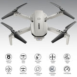 1 x RAW Customer Returns SIMREX X800 Drone with 1080 HD Camera, WiFi FPV Live Video, 6-Axis RC Quadcopter, Headless Mode, Optical Flow Positioning, One-Button Start, 2 Modular, with 360 Flip for Beginners, White - RRP €66.46