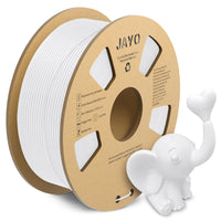 1 x RAW Customer Returns JAYO PLA Matte Filament 1.75 mm, PLA Matte 3D Printer Filament, Neatly Wound Filament, Dimensional Accuracy - 0.03 mm, 1.1 kg 2.42 lb Spool, 363 Meters, PLA Matte White - RRP €21.99