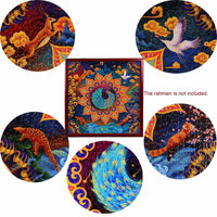 5 x Brand New MEDOYOH Peacock Puzzle 1000 Pieces for Adults, Square Puzzle 61CM 24.02in 2mm Cardboard Puzzle, Family Puzzle Classic Anti-Stress Puzzles Difficult Puzzles for Adults Children 14  - RRP €63.9