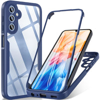 2 x RAW Customer Returns BESINPO For Samsung Galaxy A25 5g Case, Samsung Galaxy A25 Case, 360 All-Round Protection Robust Case Shockproof Cell Phone Case With Built-in Screen Protector, Protective Case for Samsung A25 Blue  - RRP €36.28