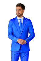 1 x RAW Customer Returns Suitmeister Party Costumes for Men - Solid Color Suit for Costumes for Carnival, Halloween Parties and Theme Parties - Blue, Size L - RRP €45.32