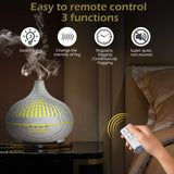 1 x RAW Customer Returns GeeRic Aroma Diffuser 8 10 ml essential oils, 550ML humidifier ultrasonic nebulizer, room humidifier aromatherapy oils fragrance lamp with 7 colors LED light - RRP €25.98