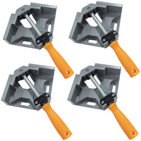 1 x RAW Customer Returns 4PCS Corner Clamp, 90 Right Angle Clamps, Aluminum Alloy Right Angle Clamp, Adjustable Single Handle with for Woodworking, Welding - RRP €39.01