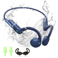 1 x RAW Customer Returns HIFI WALKER T10 Air Bone Conduction Headphones, IPX8 Waterproof Headphones Swimming Open-Ear Bluetooth 5.3 Sports Headphones, 32GB MP3 Player Underwater Sports Headphones for Swimming Cyclist Running - RRP €49.99