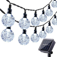 1 x RAW Customer Returns Moxled Solar Fairy Lights Outdoor 60 LED, 11M Solar Fairy Lights Outdoor Waterproof, 8 Modes Solar Fairy Lights Outdoor for Garden, Patio, Balcony, Parties White  - RRP €18.49