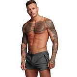 1 x RAW Customer Returns TMEOG Swimming shorts for men, swimming trunks, short swimming trunks, men s swimming trunks, boxer swimming pants, water sports shorts, quick-drying swimming shorts with zipper gray  - RRP €18.99