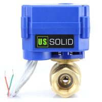 1 x RAW Customer Returns US Solid 1 Motorized Ball Valve Brass 2 Way Electric Zone Valve 220V AC 85V-265V AC , 2 Wires, Automatic Return NC - RRP €67.95