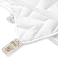 1 x RAW Customer Returns FAM HOME Mattress Protector 180 x 200 cm Washable - MADE IN GREEN Certified Quilted Mattress Topper - White Hygienic Mattress Cover - Cover made of Soft Hypoallergenic Microfibers - RRP €40.33