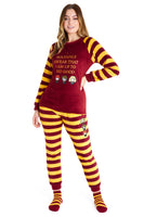 1 x RAW Customer Returns Harry Potter Women s Long Pajamas with Socks Fleece Pajama Set Leisure Suit Women s Cozy Red Yellow, M  - RRP €34.25