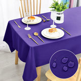 1 x RAW Customer Returns DWCN Purple Tablecloth Stain Protection Washable Table Linen Waterproof Table Cloth for Dining Room, Garden, Party, Wedding or Household, 140 x 200 cm - RRP €18.14