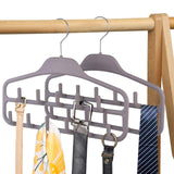 1 x Brand New SKONVIC Belt Storage - Belt Organizer with 11 Large Belt Hooks for Hanging Belts, Ties, Scarves, Jewelry and Tank Tops - 2 Pack - RRP €13.1