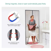 1 x RAW Customer Returns MYCARBON fly screen door magnet insect protection balcony door fly curtain 80x200cm adhesive mounting without drilling - curtain for balcony door living room sliding door patio door - RRP €20.21